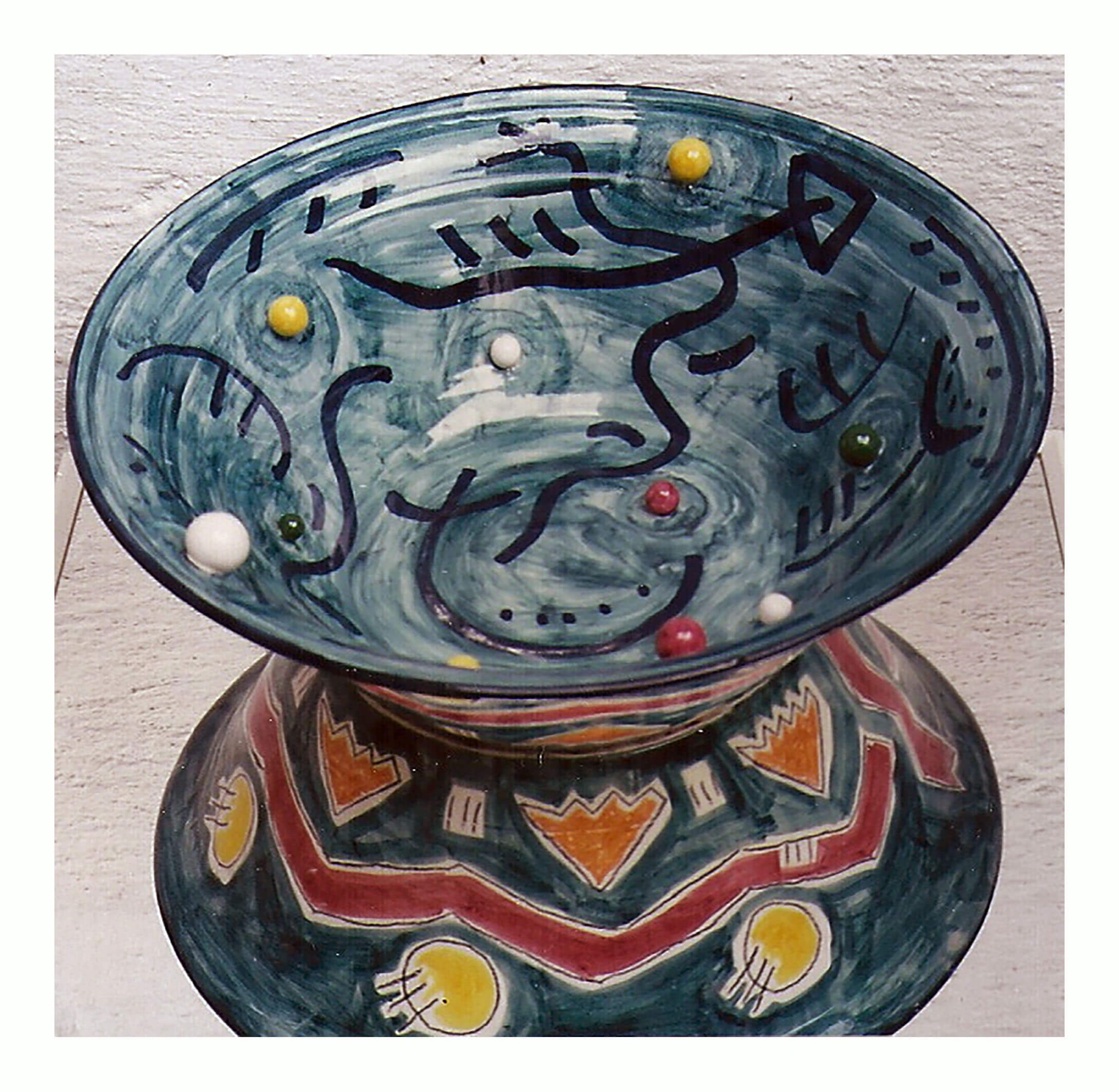 ceramica pintada a mano decorativa